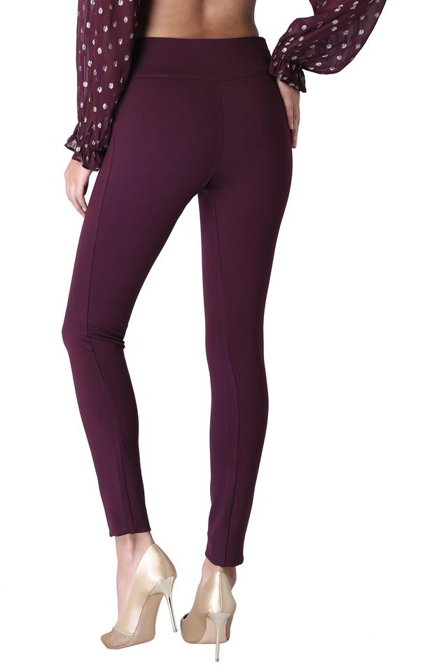 Buy Go Colors Women Navy Polycotton Jeggings Online at Best Prices