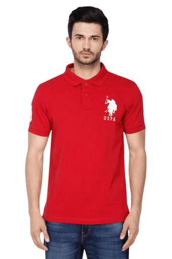 us polo red t shirt