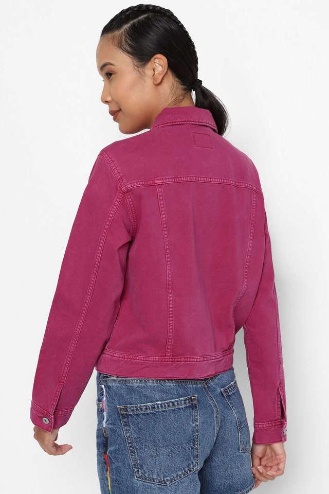 American eagle 2025 pink jacket