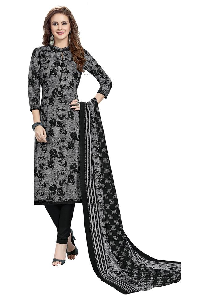 Buy ISHIN Womens Printed Unstitched Salwar Suit Dress Material