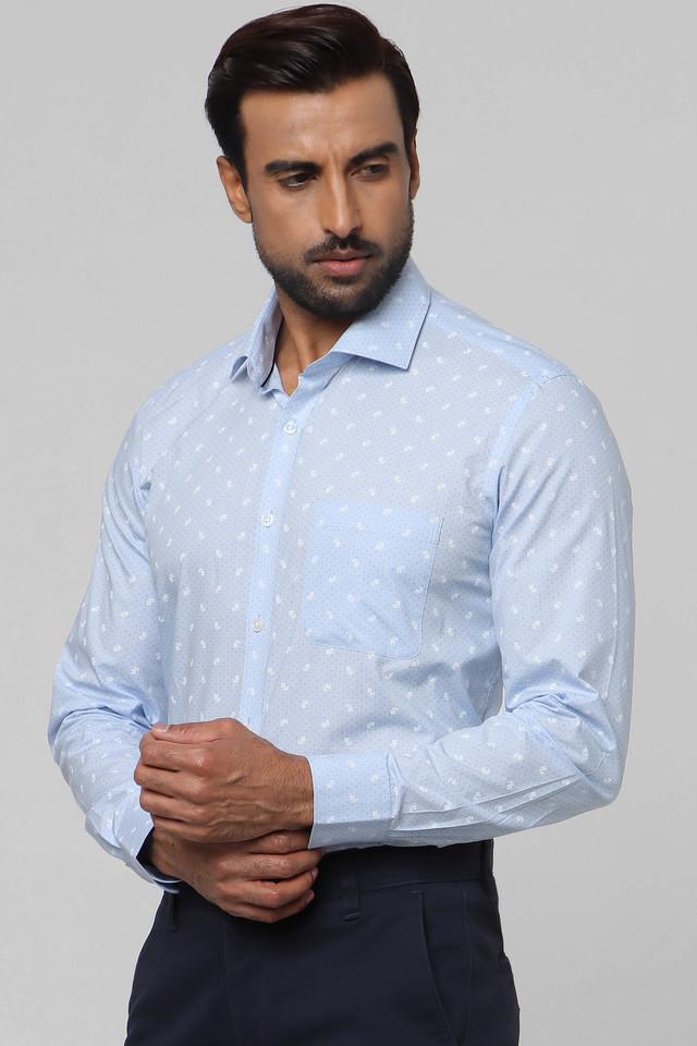 Buy STOP Printed Cotton Slim Fit Mens Formal Shirt Shoppers Stop