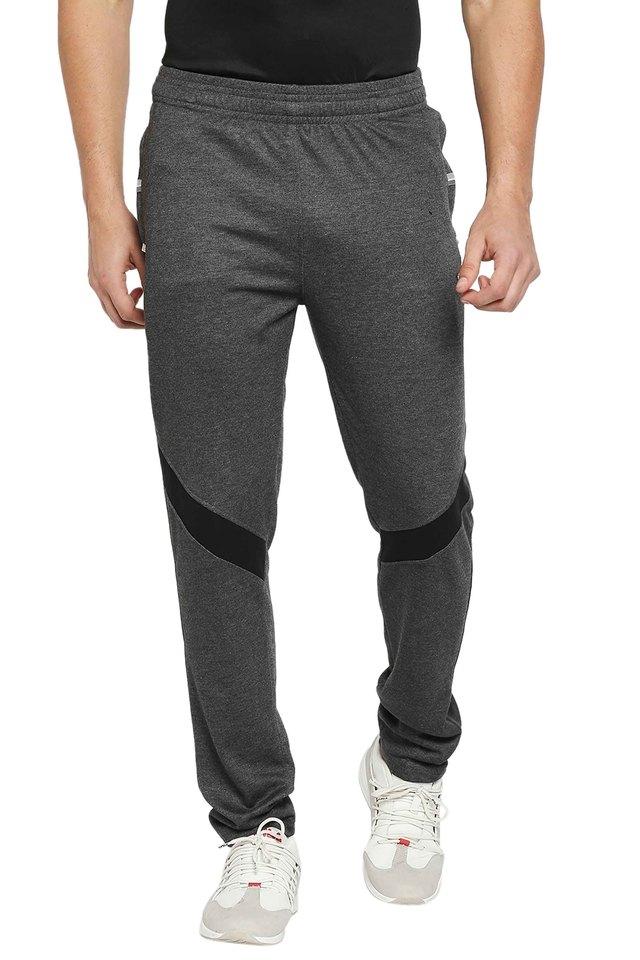 Buy BLACK PANTHER undefined Solid Polyester Cotton Regular Fit Men s Track Pants Shoppers Stop