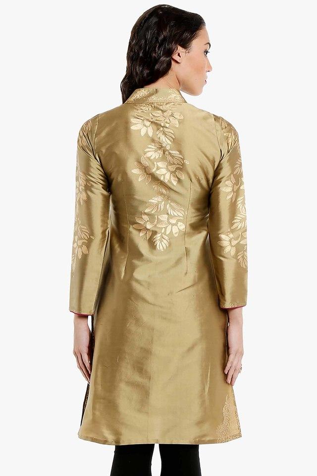 IRA SOLEIL -  Gold Kurtis & Tops - Main