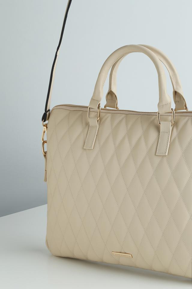 The Quilted Handbag - Off White