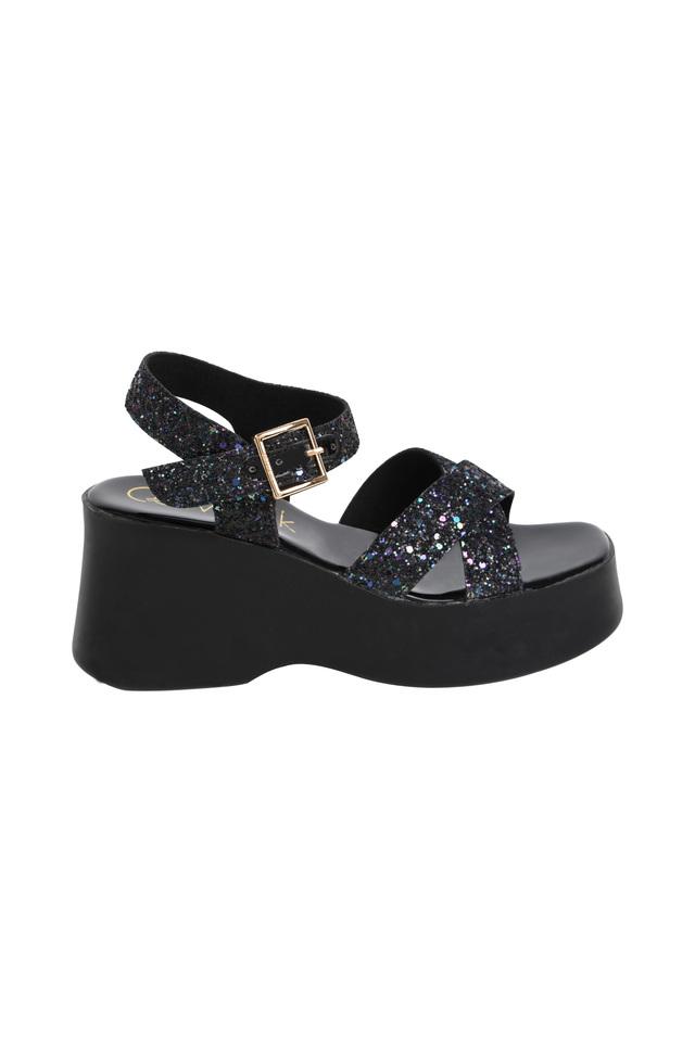 Synthetic Buckle Womens Casual Sandals