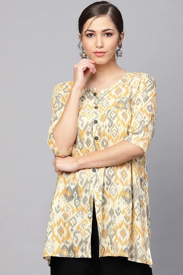 Ikat shop short kurtis