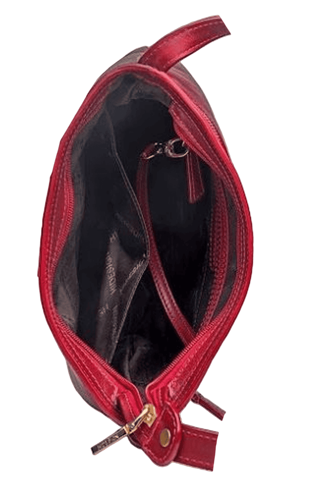 Buy HIDESIGN Red Womens Blanche Leather Sling Bag Shoppers Stop