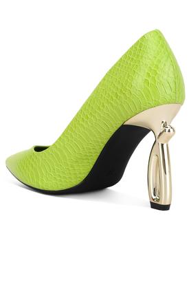 Lime green snakeskin on sale heels