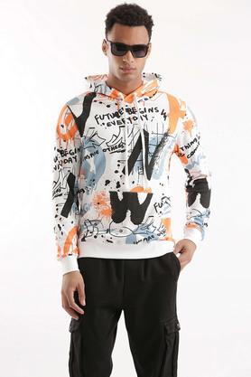 PUMA White CLASSICS Brand Love Printed Comfort Fit Hoodie