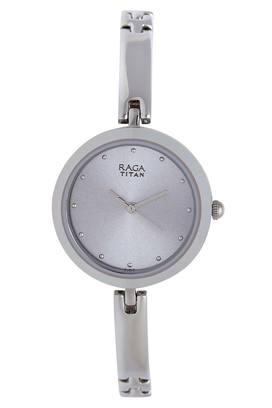 Buy TITAN Womens Raga Silver Dial Metallic Analogue Watch