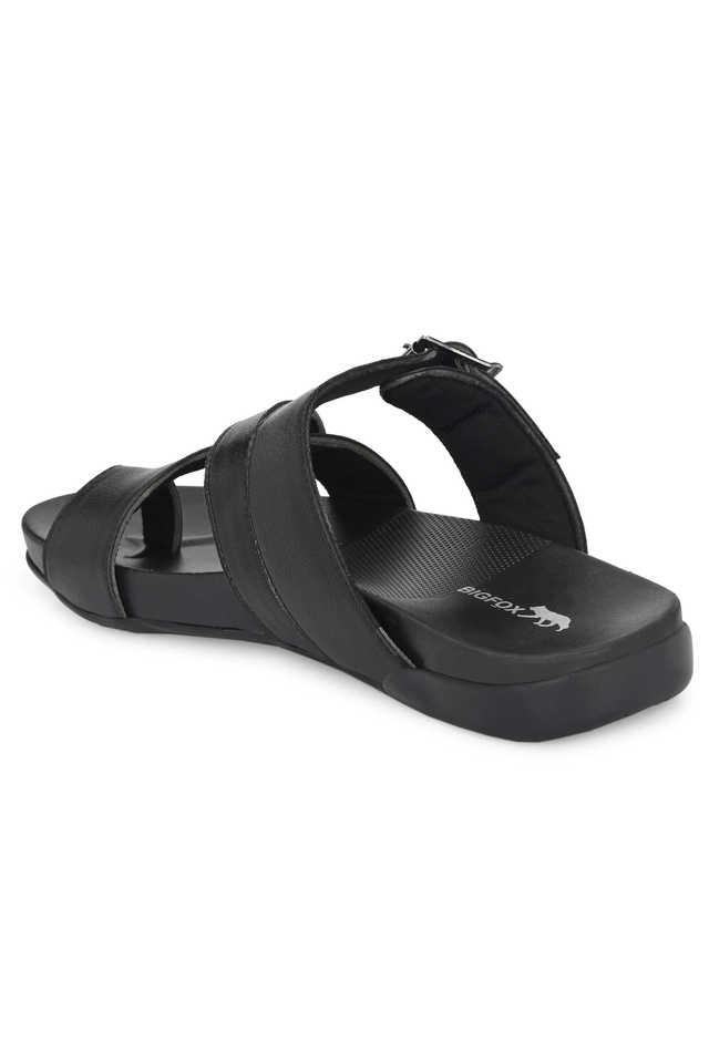 Big fox men's store black casual sandal