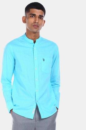 Blue colour outlet mens shirt