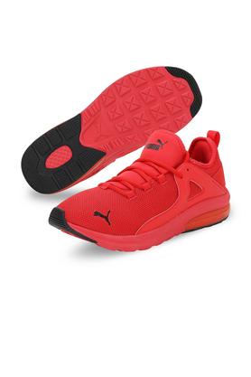 Puma red sale running shoes