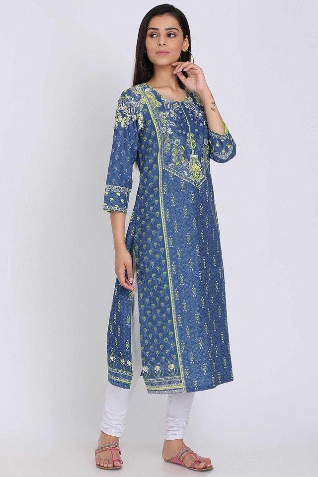 Indigo women's straight on sale kurta