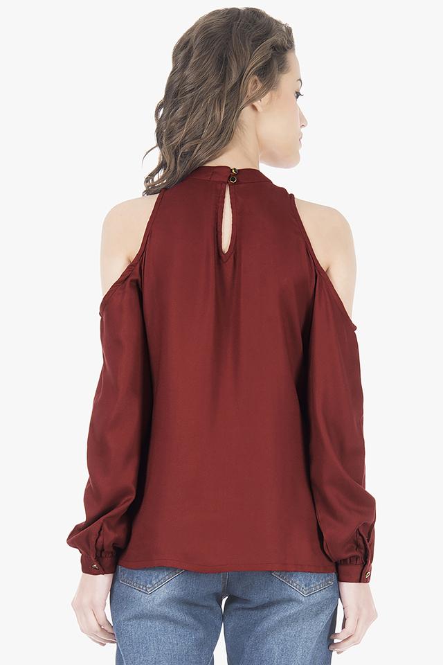 CLOUD JERSEY COLD SHOULDER TOP | Lucky Brand