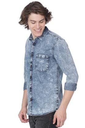 Light blue jeans on sale shirt