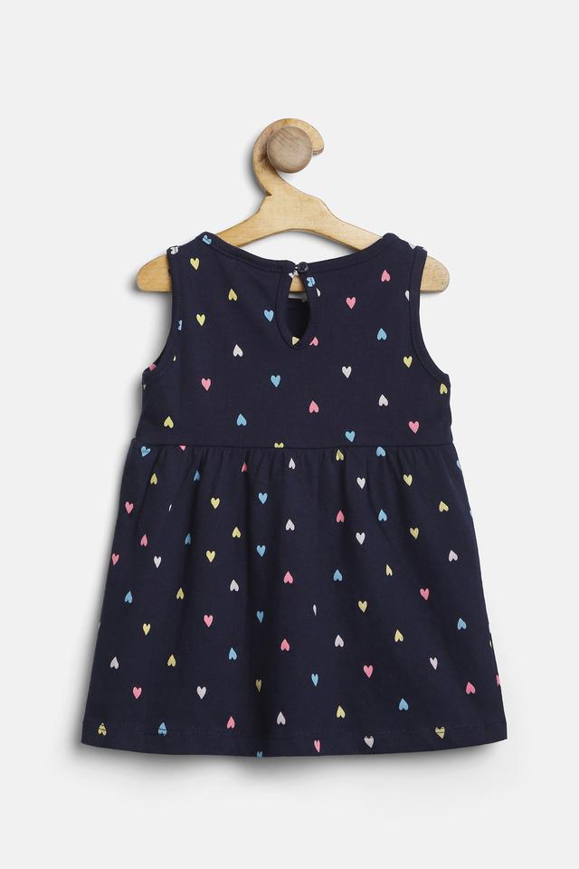 Buy Blue Color Frocks & Dresses Casual Wear Gardinia Birdies cap sleeve  gathered cotton frock dress - Blue Clothing for Girl Jollee