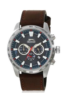 Buy SLAZENGER Mens Chronograph Leather Watch SL11330203