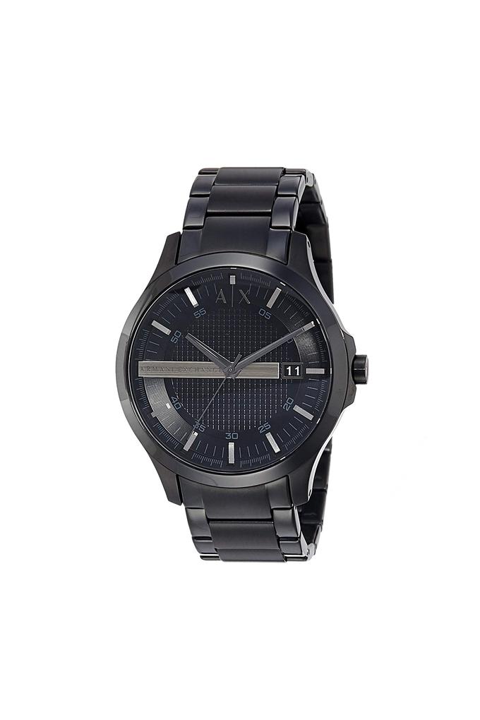 Buy ARMANI EXCHANGE Mens Black Dial Metallic Analogue Watch