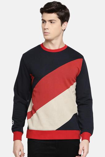 mens colour block sweatshirt