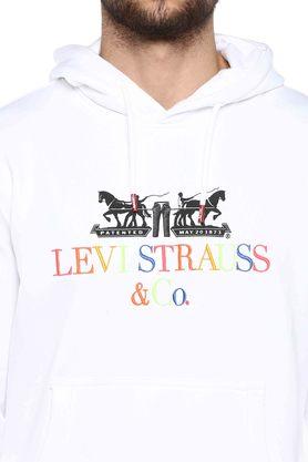 Levis white store hoodie mens