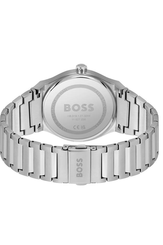 Boss Male Blue Analog Silicon Watch | Boss – Just In Time