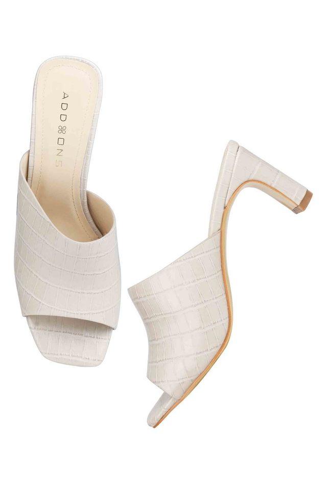 Buy ADDONS Natural PU Slip On Womens Formal Sandals Shoppers Stop