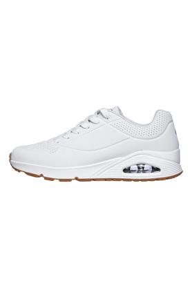 Buy SKECHERS White Uno Stand On Air Synthetic Regular Lace Up