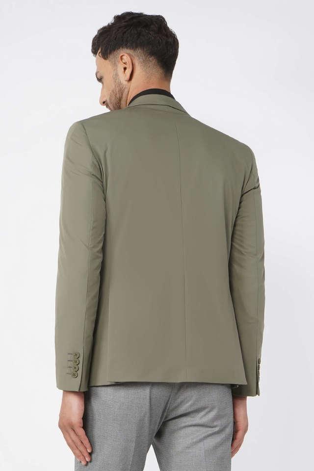 Buy blackberrys Mens Textured Green Blazer at Amazon.in