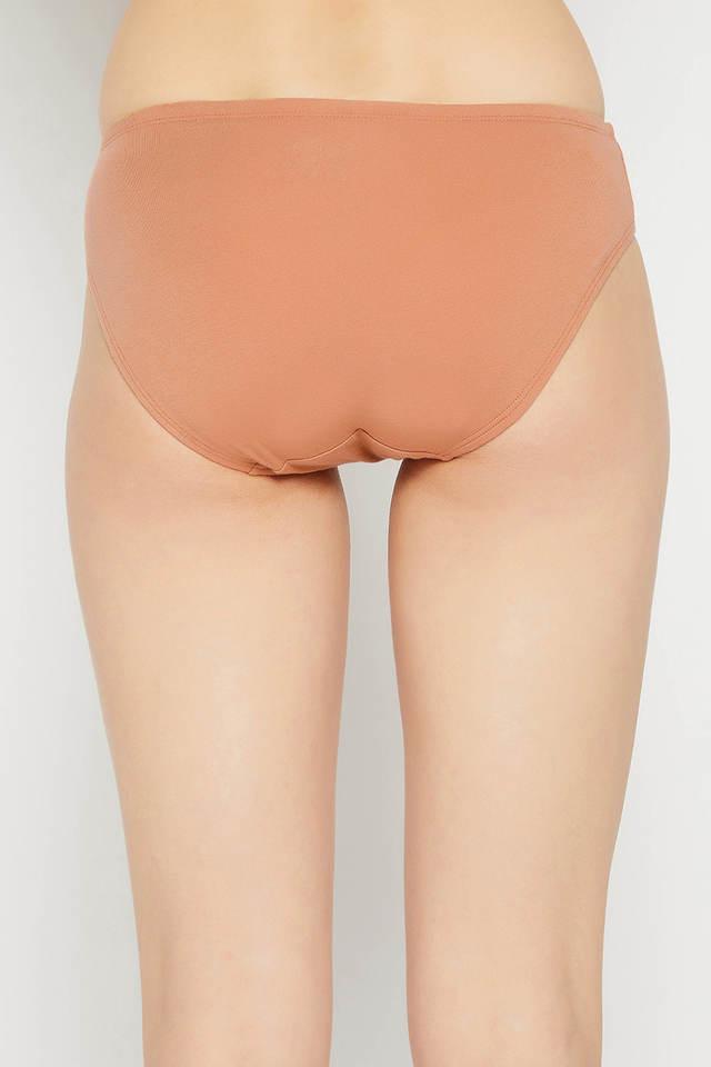 Low Waist Bikini Panty in Nude Colour with Inner Elastic - Cotton