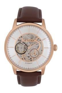 Buy TITAN Mens White Dial Automatic Watch 90110WL03 Shoppers Stop