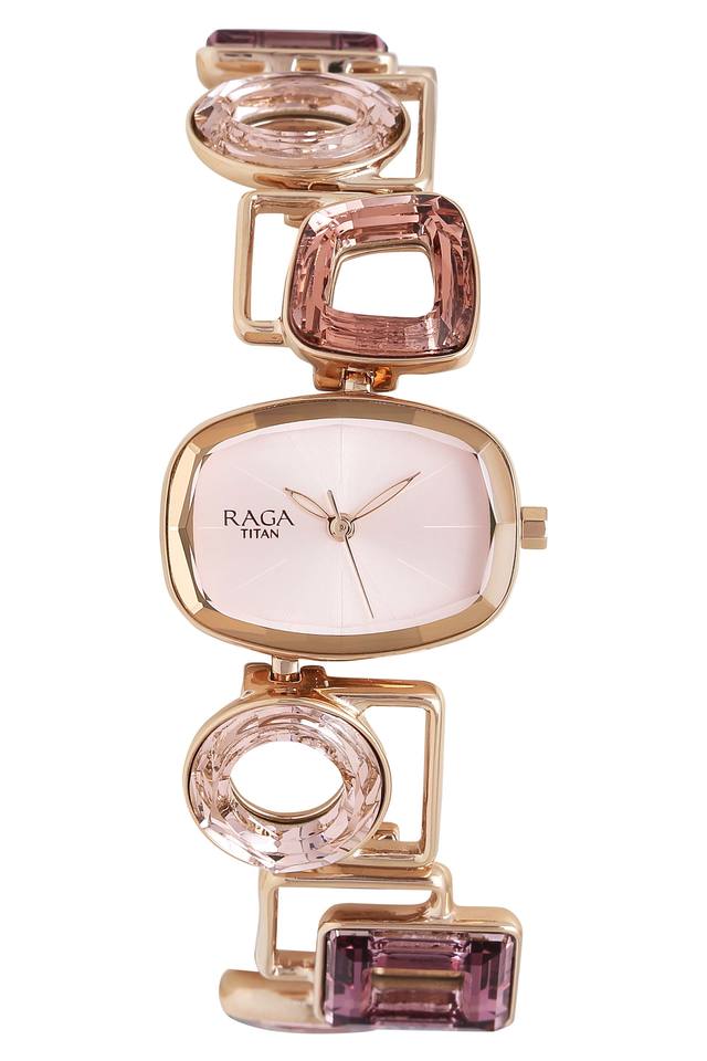 Raga twirl pink dial best sale analog watch