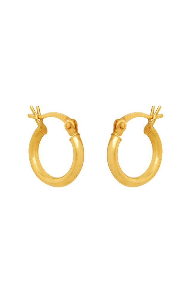 Top more than 80 22k gold small hoop earrings best esthdonghoadian