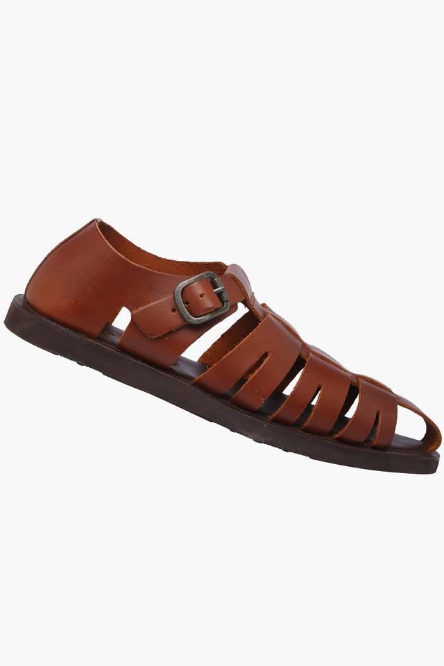 Buy RUOSH Mens Leather Buckle Closure Sandals | Shoppers Stop