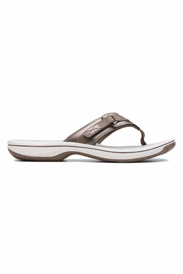 Synthetic Leather Slip On Womens Casual Sandals