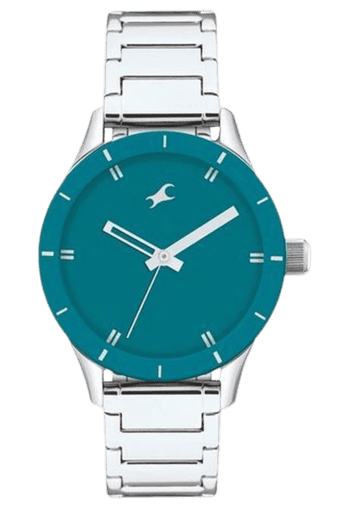 fastrack silver chain watches for ladies