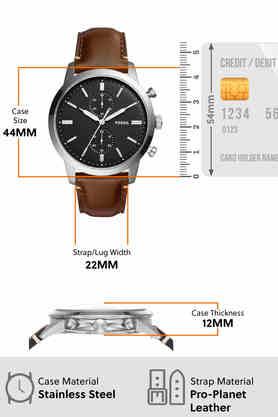 Townsman 44mm chronograph clearance black stainless steel watch