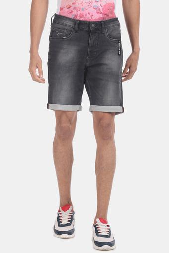 flying machine denim shorts