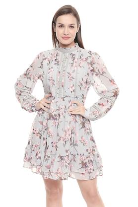 Floral print short clearance frocks