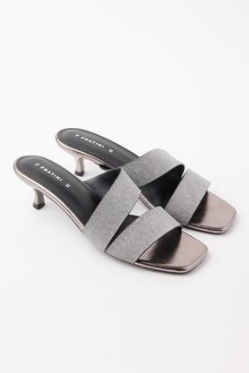 Grey kitten heel cheap sandals