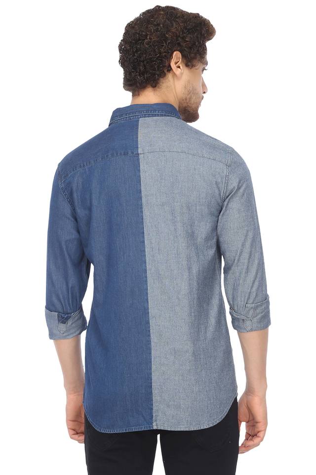 JACK AND JONES -  Blue Casual Shirts - Main