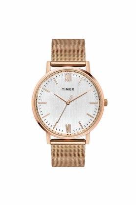 Timex 20mm Stainless Steel Mesh Bracelet – Rose Gold-Tone with Self-Adjust  Clasp