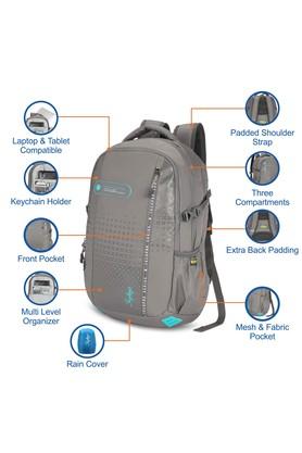 Skybags teckie 01 grey laptop sales backpack