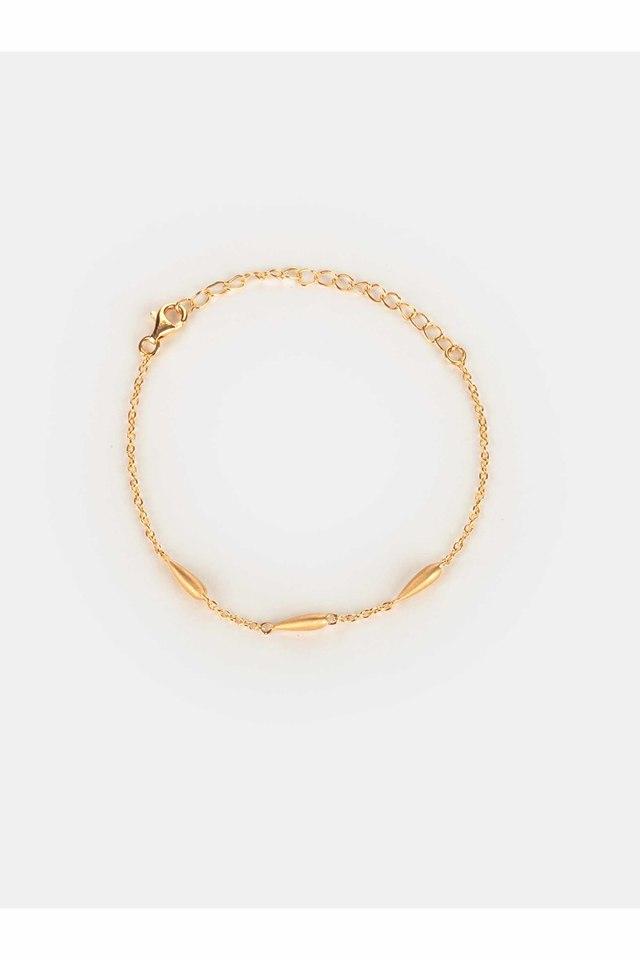 Car Baby Nazaria Gold Bracelet | Black Beads Bracelet | CaratLane