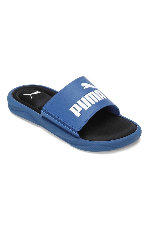 Puma blue daily slippers best sale