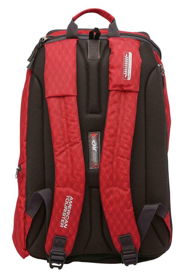 Buy AMERICAN TOURISTER Red Unisex 4 Compartment Zipper Closure Backpack