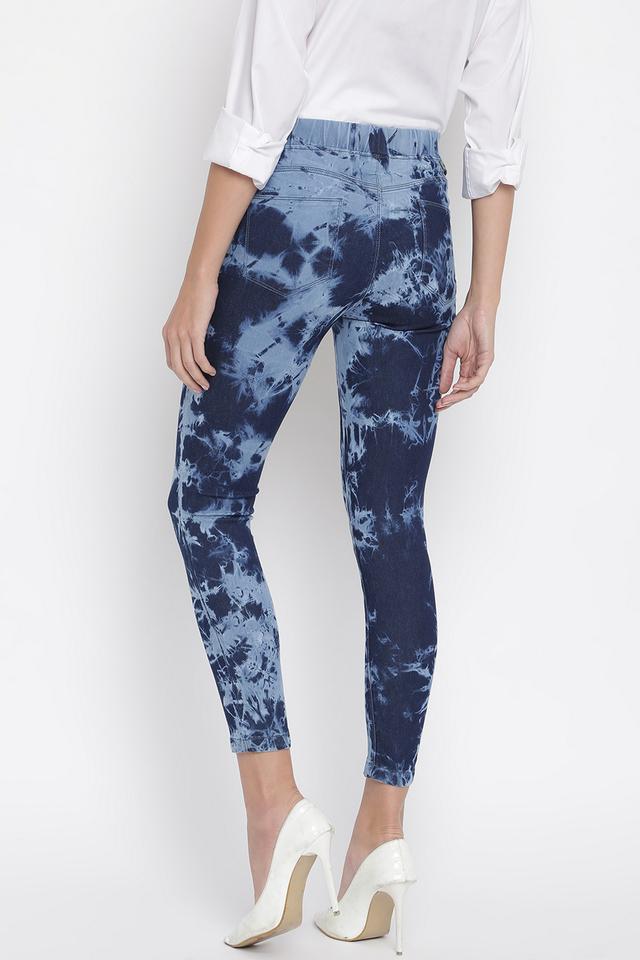 Buy TALES & STORIES Tie And Dye Cotton Lycra Skinny Fit Women's Jeggings