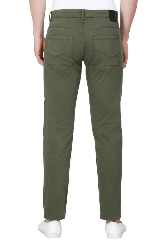 Louis Philippe Sport Men Khaki Slim Fit Low-Rise Regular Trousers - Price  History