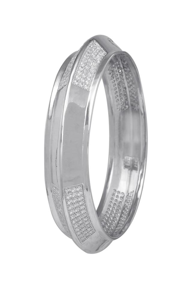 Stylish silver kada for on sale mens