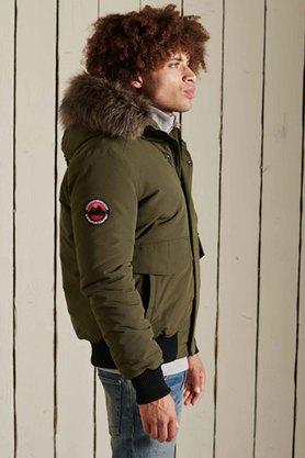 Buy SUPERDRY Green Solid Polyester Regular Mens Jacket